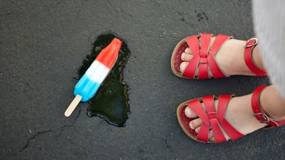 summer, ice cream, melted ice cream