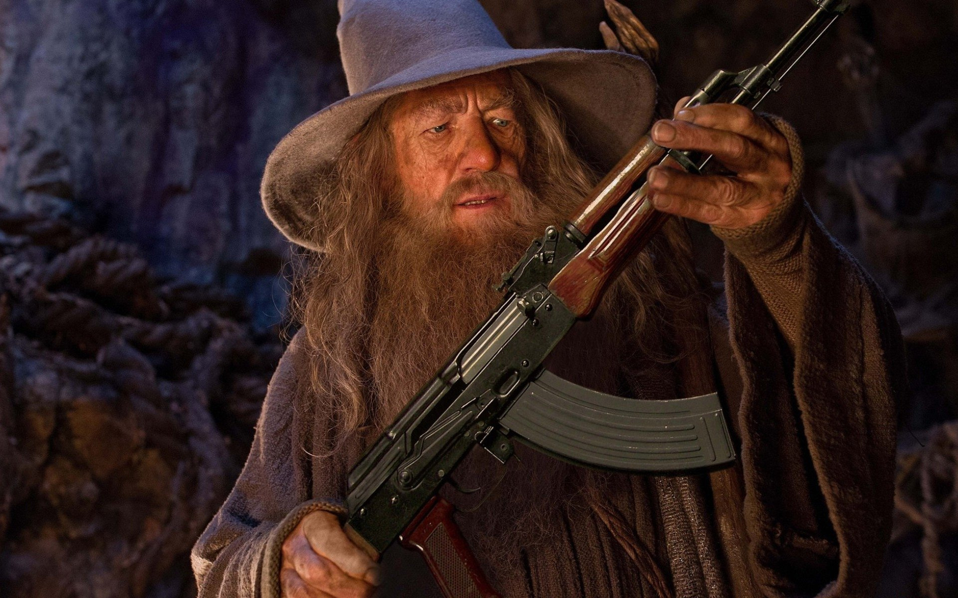 cards against humanity shooting a wizard with a gun