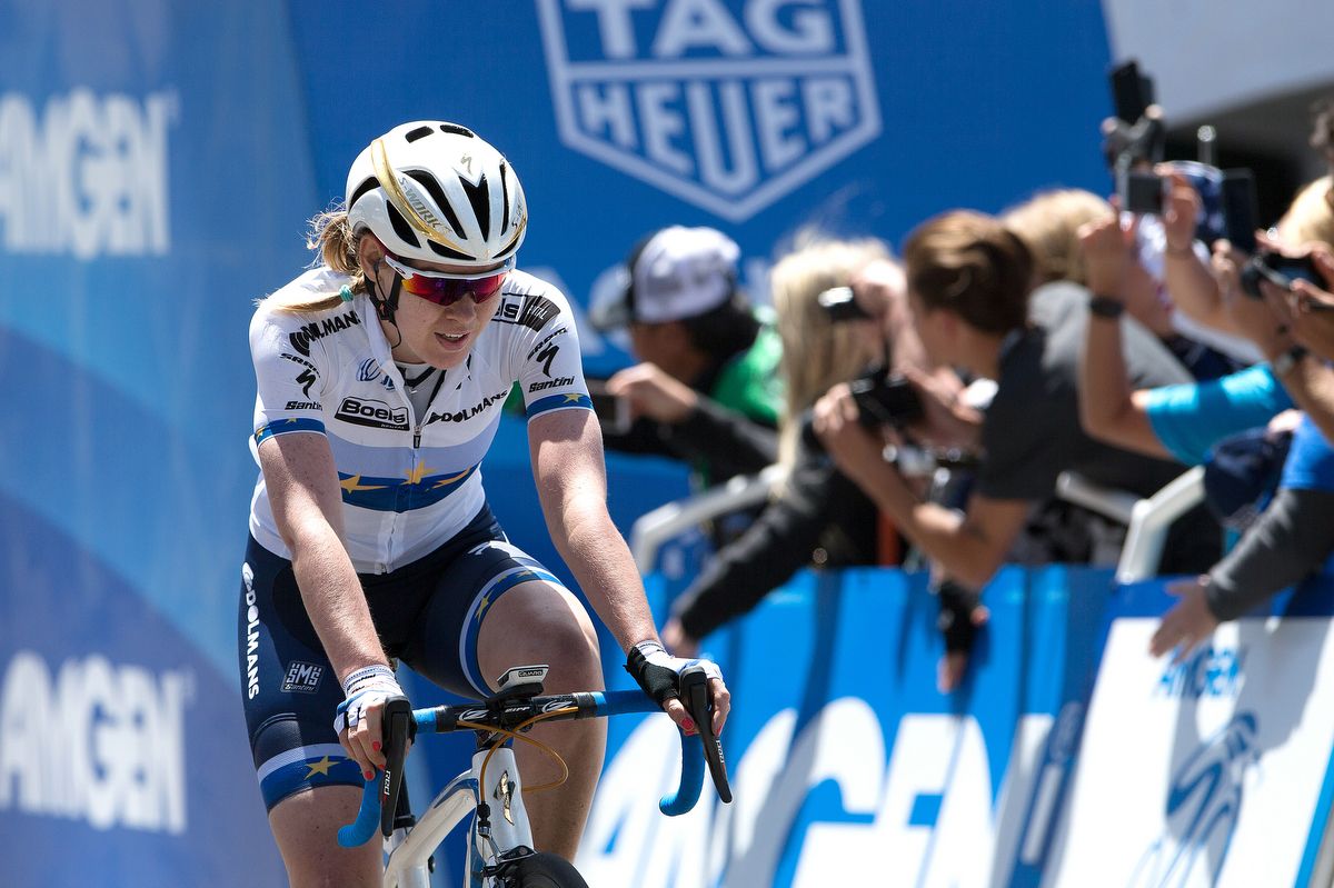 Anna van der Breggen (Boels Dolmans) finishes second