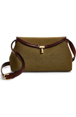 T-Lock Canvas Clutch