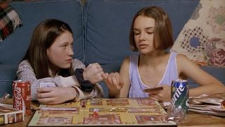 Schuyler Fisk and Rachael Leigh Cook in "The Baby Sitter's Club" 1995.