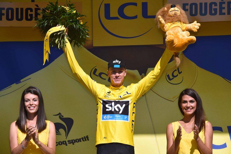 Chris Froome (Team Sky) will wear yellow on stage 8