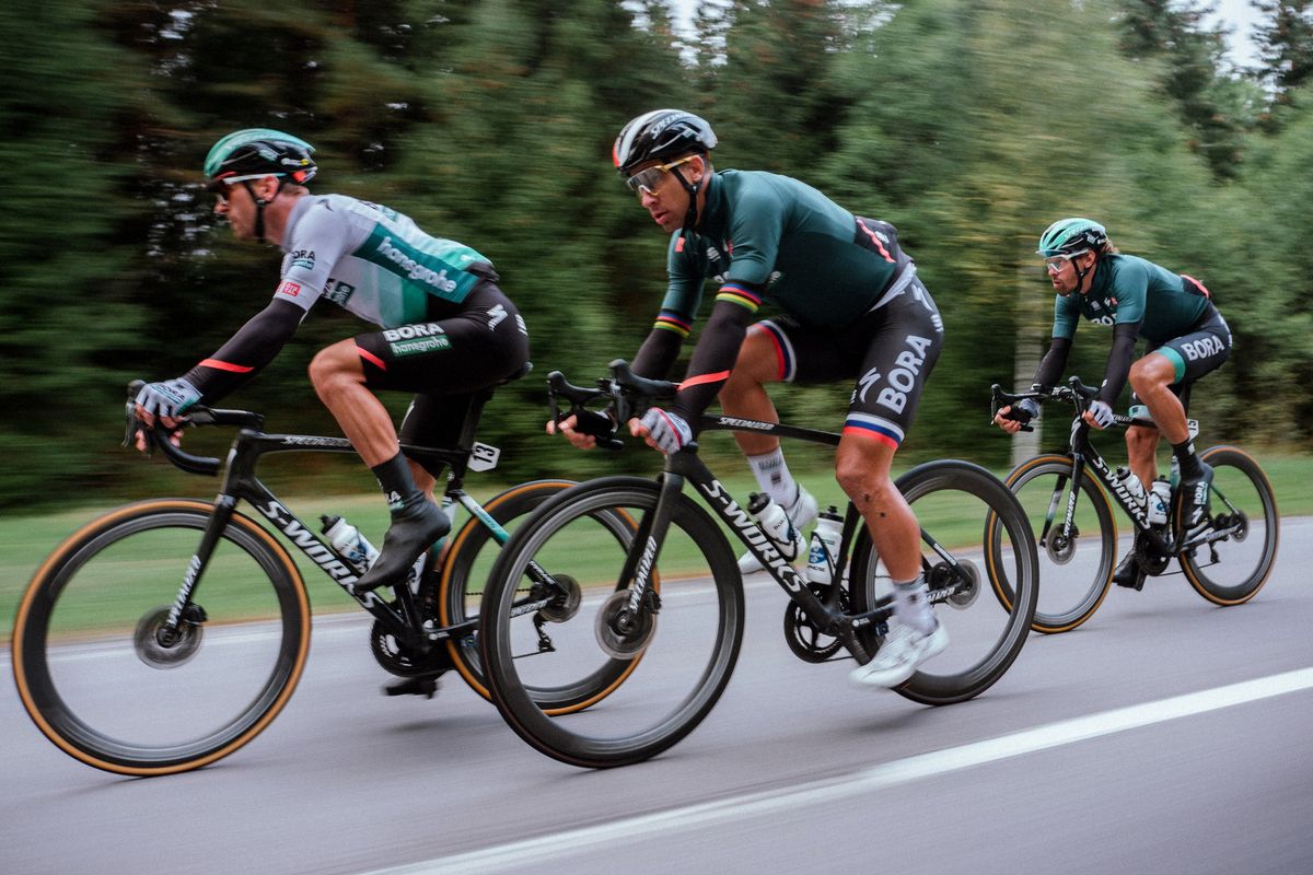 Tour de Slovaquie 2021 65th Edition 2nd stage Spisske Podhradie Dolny Kubin 1797 km 17092021 Peter Sagan SVK Bora Hansgrohe Daniel Oss ITA Bora Hansgrohe photo Igor StancikBettiniPhoto2021