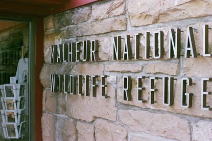 The headquarters of the Malheur National Wildlife Refuge, now occupied by anti-government militia