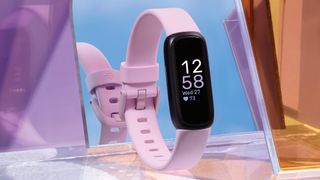 A close shot of the new Fitbit Inspire 3 in pink.