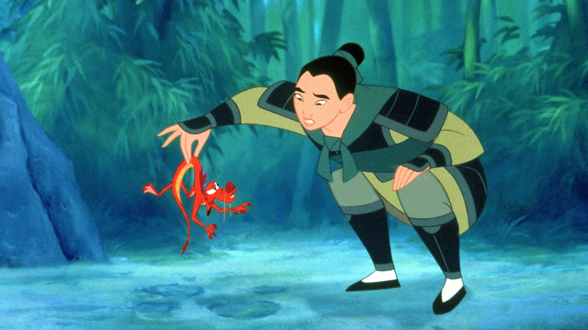 Mulan and Mushu from Disney's Mulan