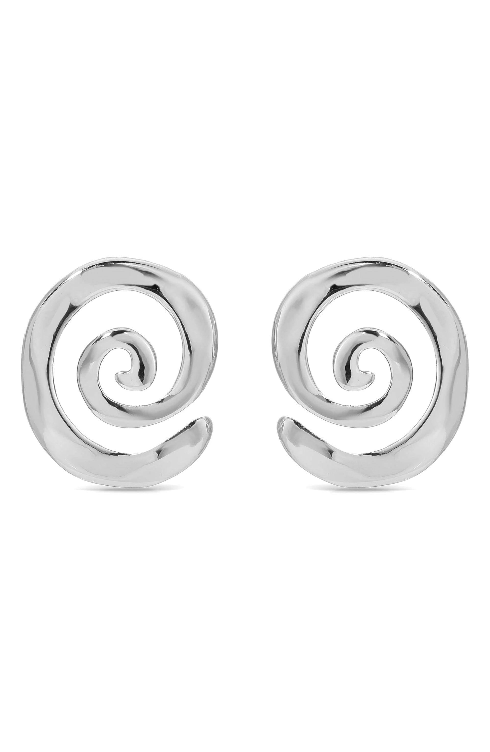 Aura Swirl Stud Earrings
