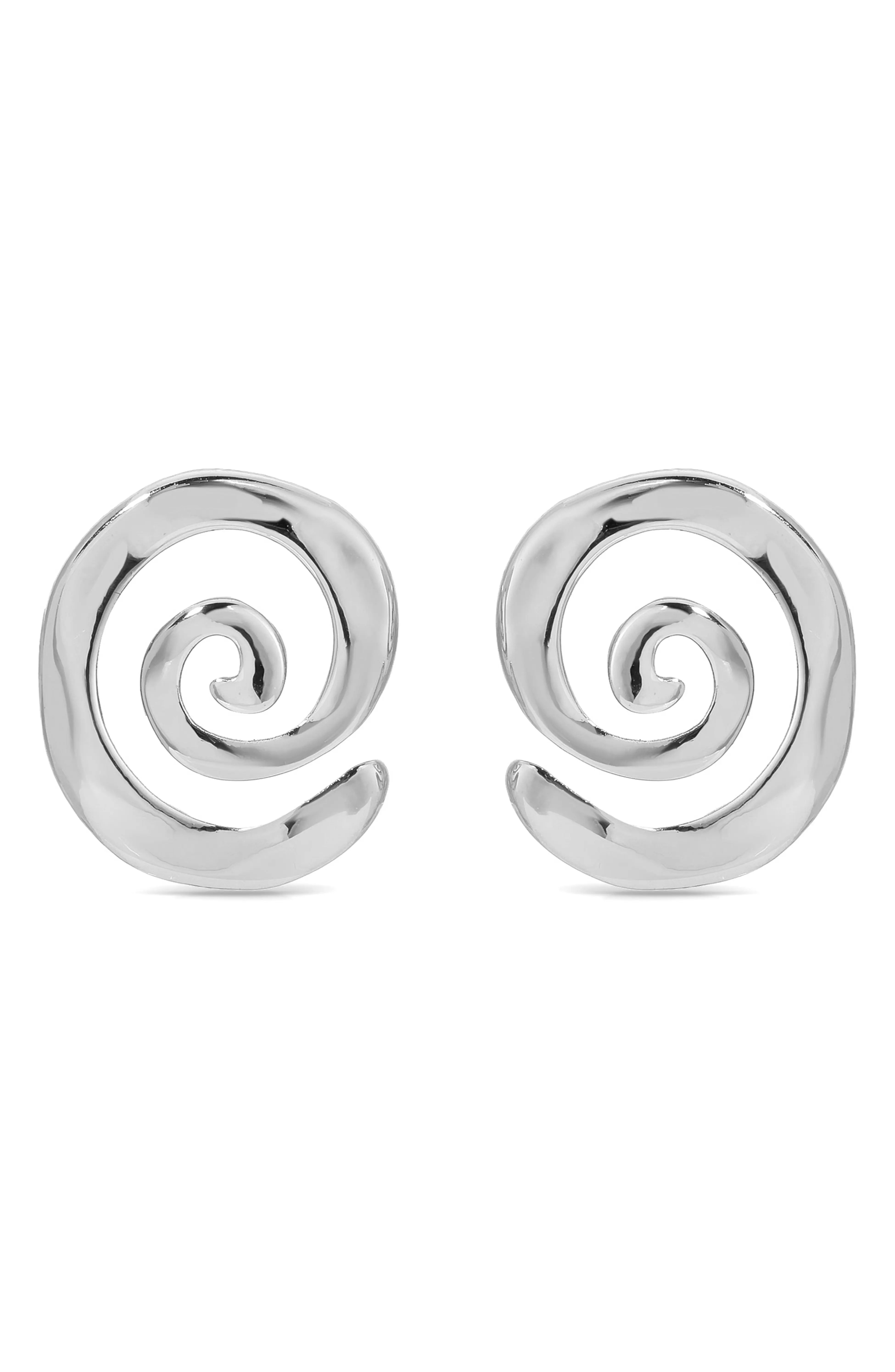 Aura Swirl Stud Earrings