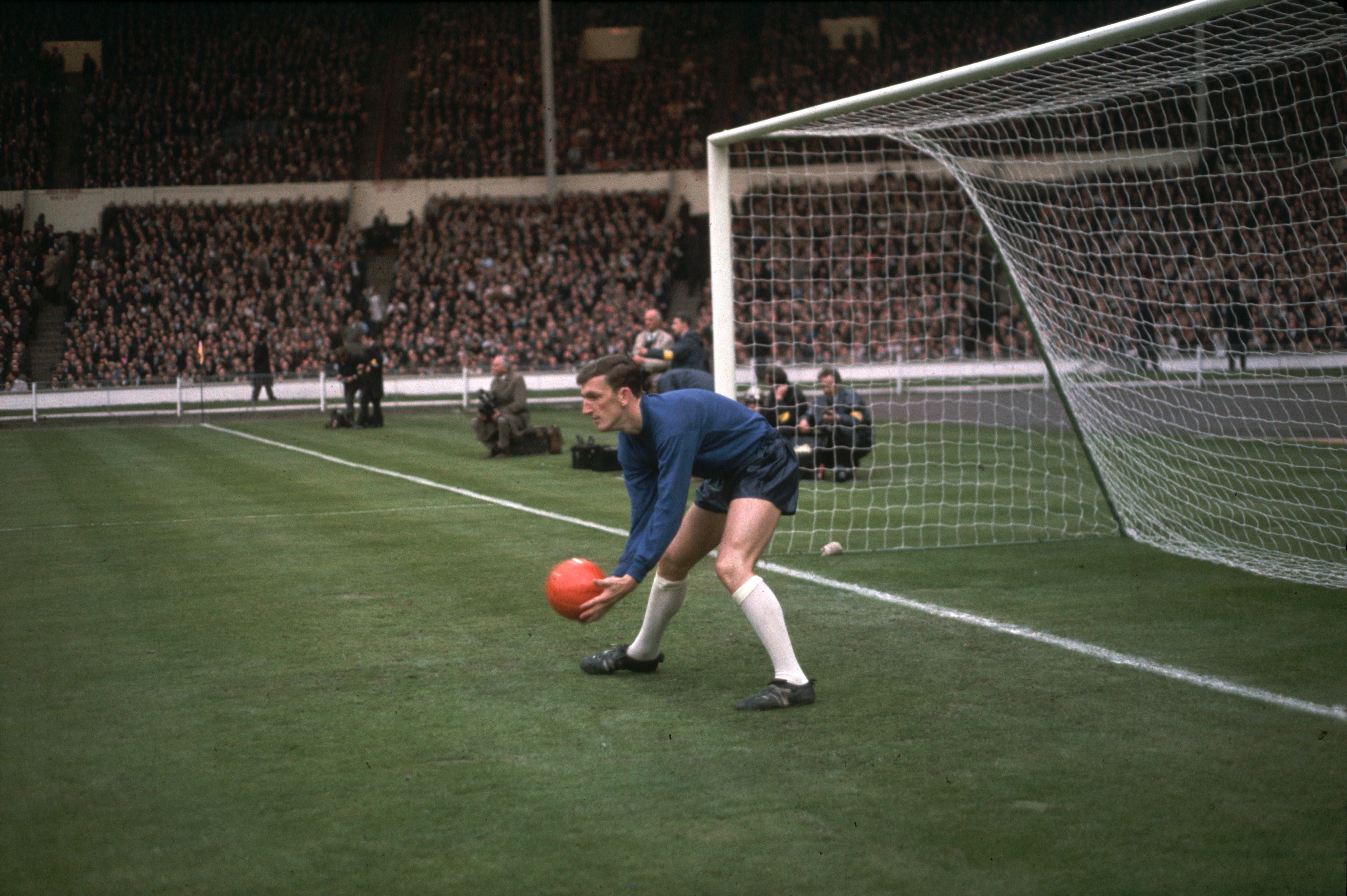 Manchester United goalkeeper Alex Stepney on his sole appearance for England, against Sweden at Wembley in 1968.