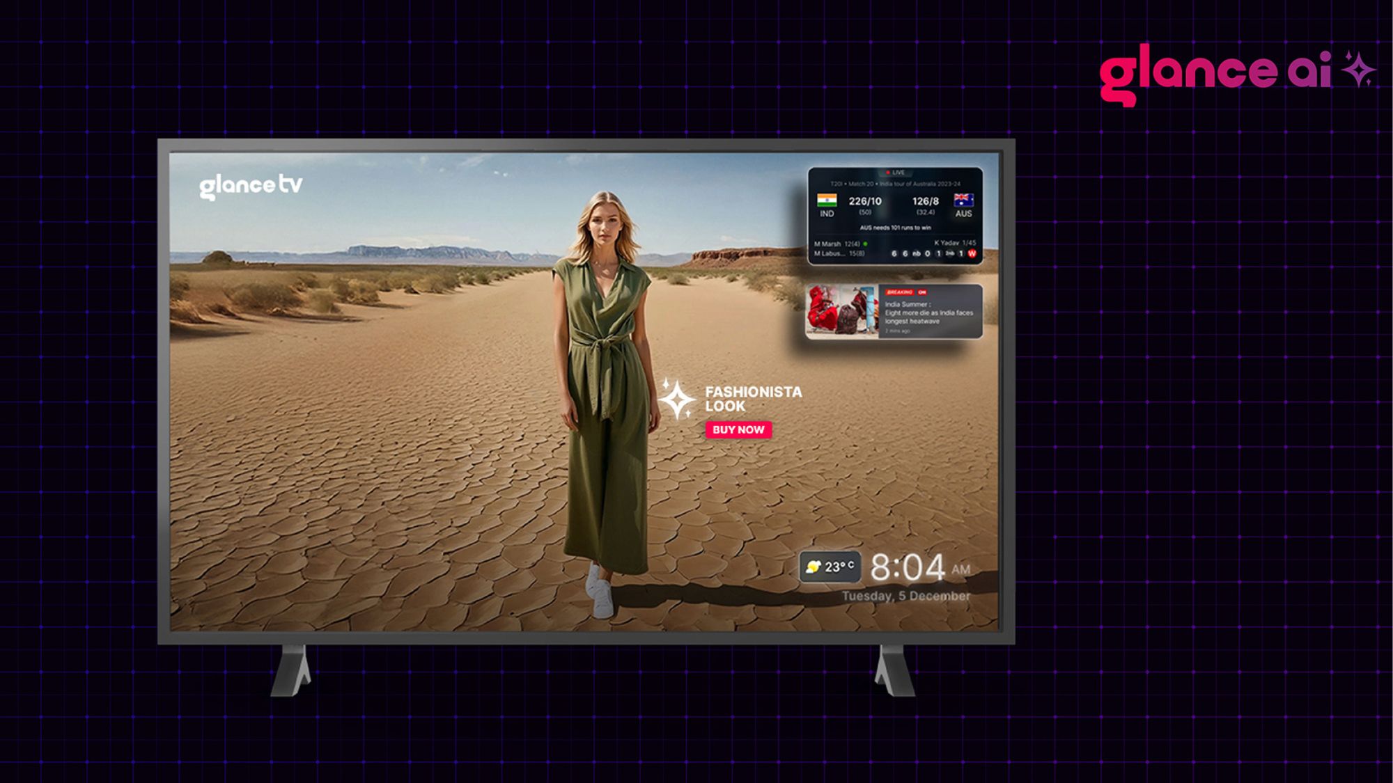 Glance AI on TV