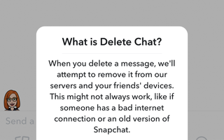 How to use Snapchat - deleting chats