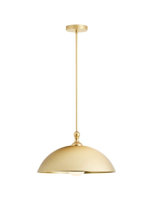 Theo Pendant, Aged Brass Metal Shade