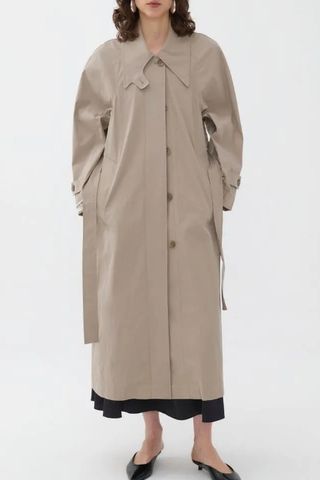 Double-Breasted Oversized Trench Coat