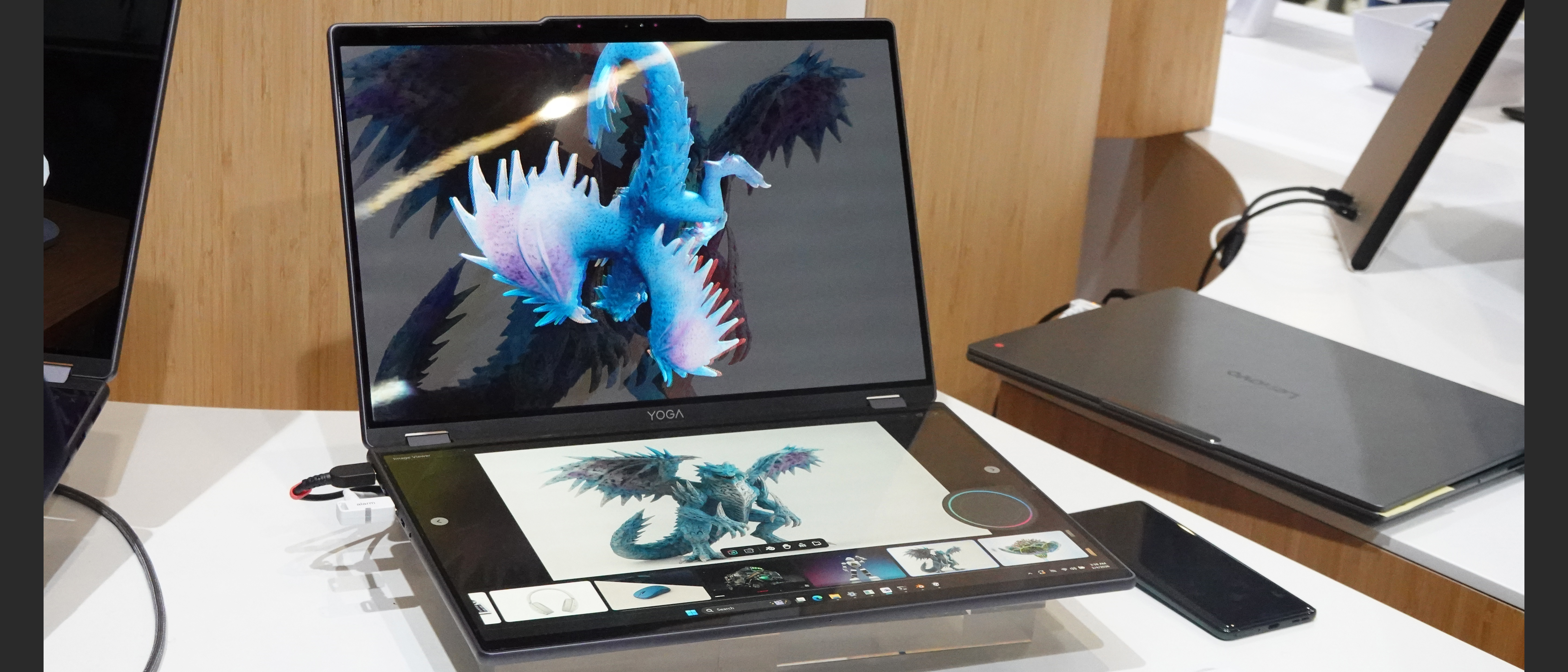 Lenovo Yoga Book Pro 3D Concept on show at MWC 2026
