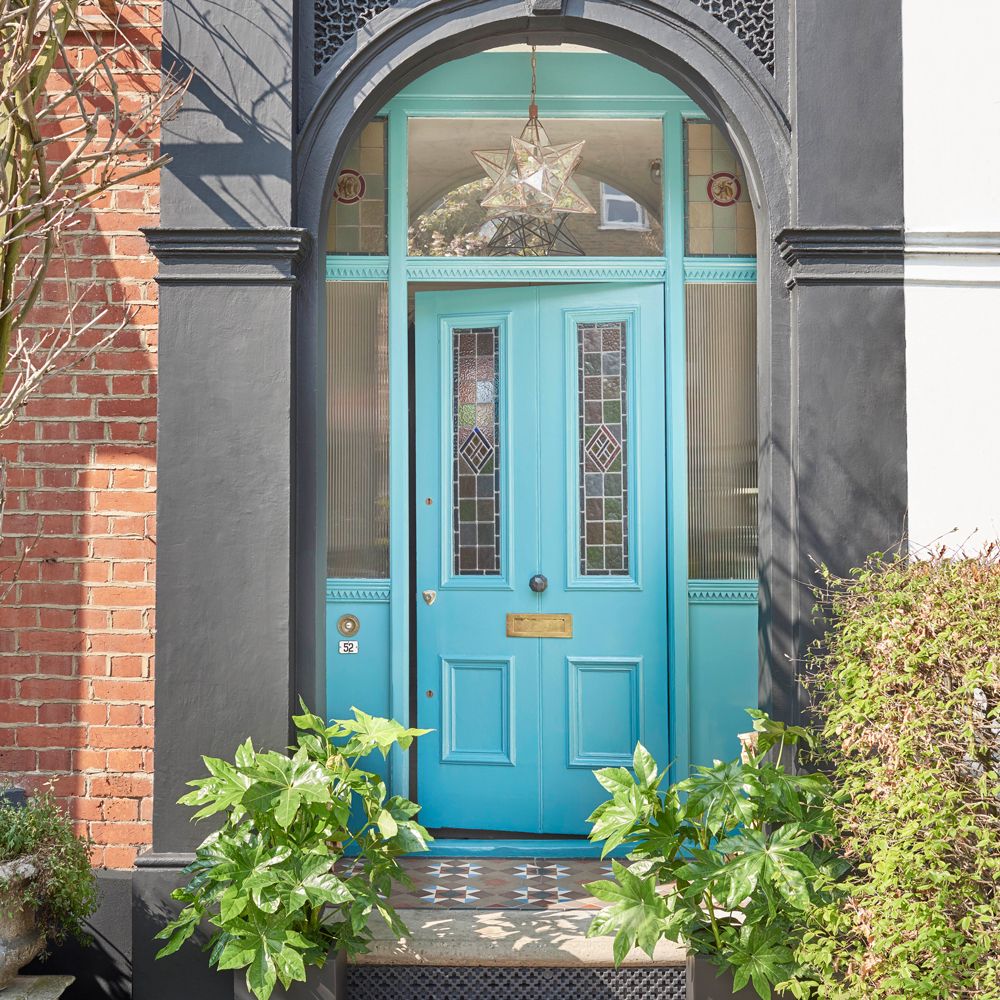 How to paint a front door without removing it | Ideal Home