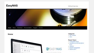 Website screenshot for EasyNAS