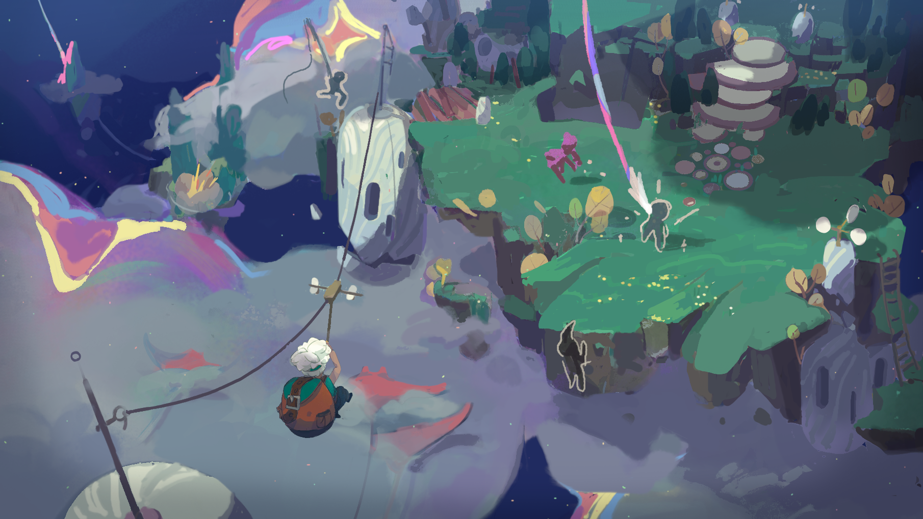 Moonlighter 2; screens from a vibrant fantasy video game