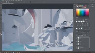 Painting over a 3D environment