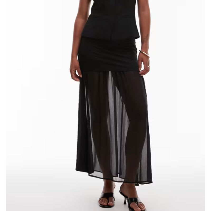 ASOS, Maxi Gonna in Chiffon