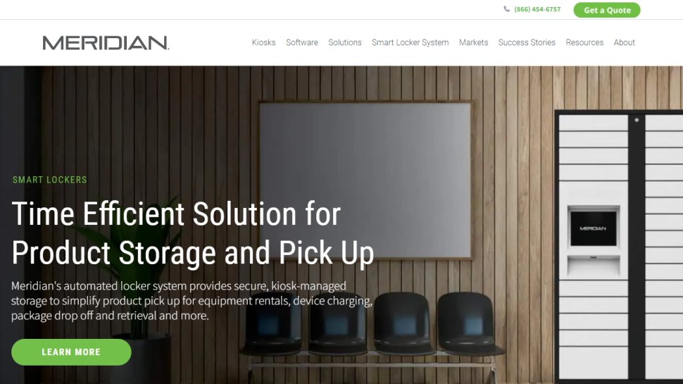 Website screenshot for Meridian