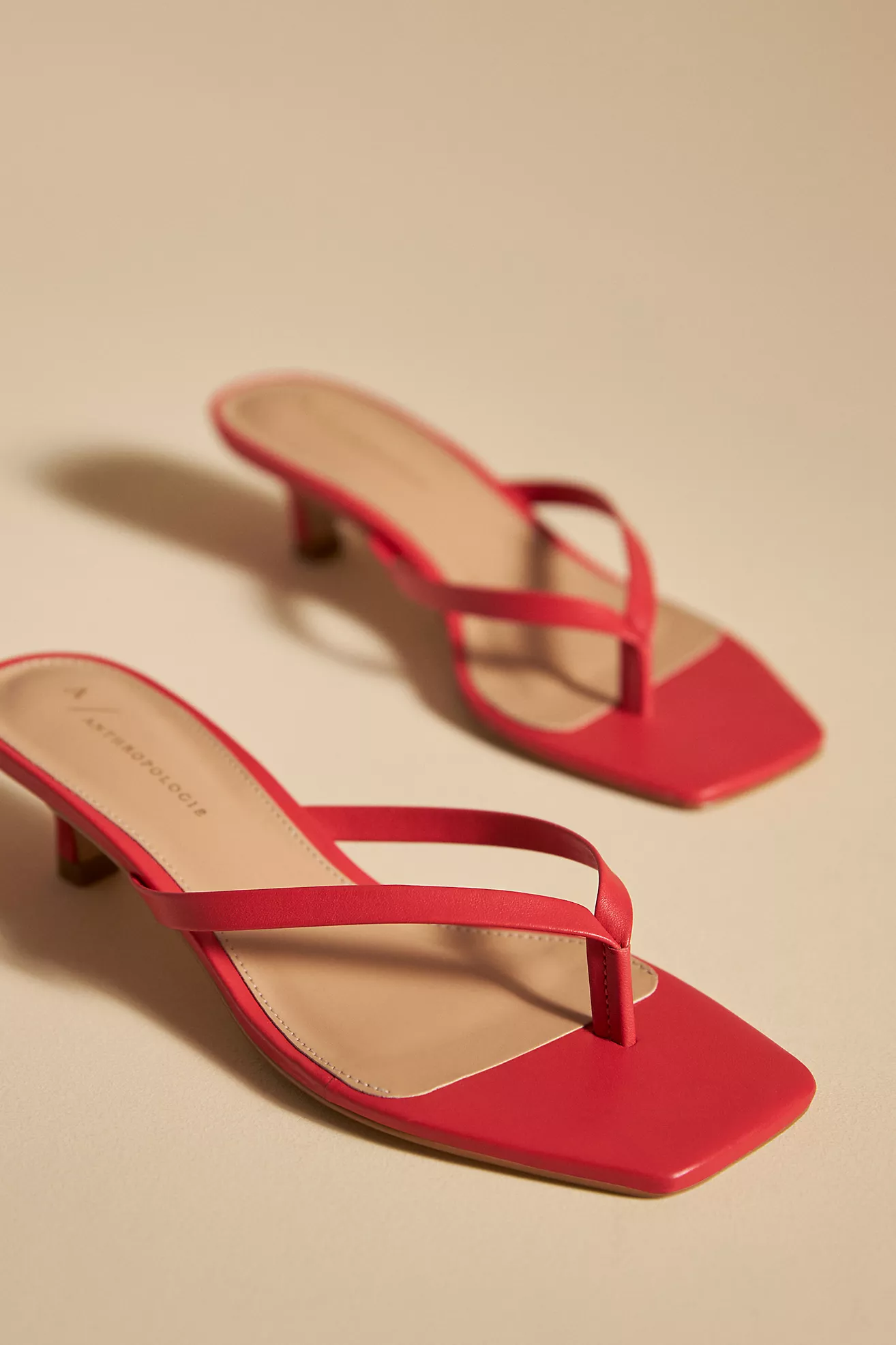 By Anthropologie Toe-Strap Kitten Heels
