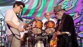 John Mayer of Dead & Company, and Honorees Mickey Hart and Bob Weir of Dead & Company and of the Grateful Dead perform onstage during the 2025 MusiCares Persons of the Year Honoring The Grateful Dead on January 31, 2025 in Los Angeles, California