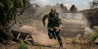 Tyrese Gibson running from gunfire as Roman Pearce in F9