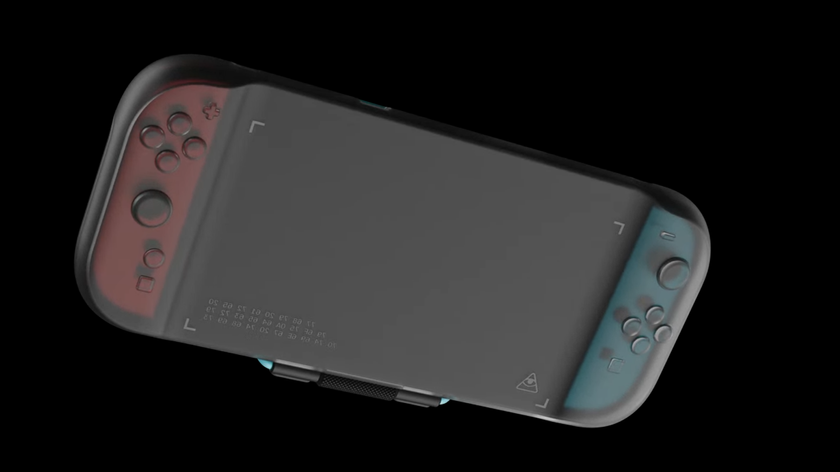 Dbrand render of its Killswitch case atop the Nintendo Switch 2.