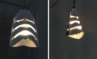 'LUVRBell' lamp by Guillaume Credoz