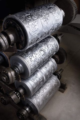 Metallic textured wallpaper rolls