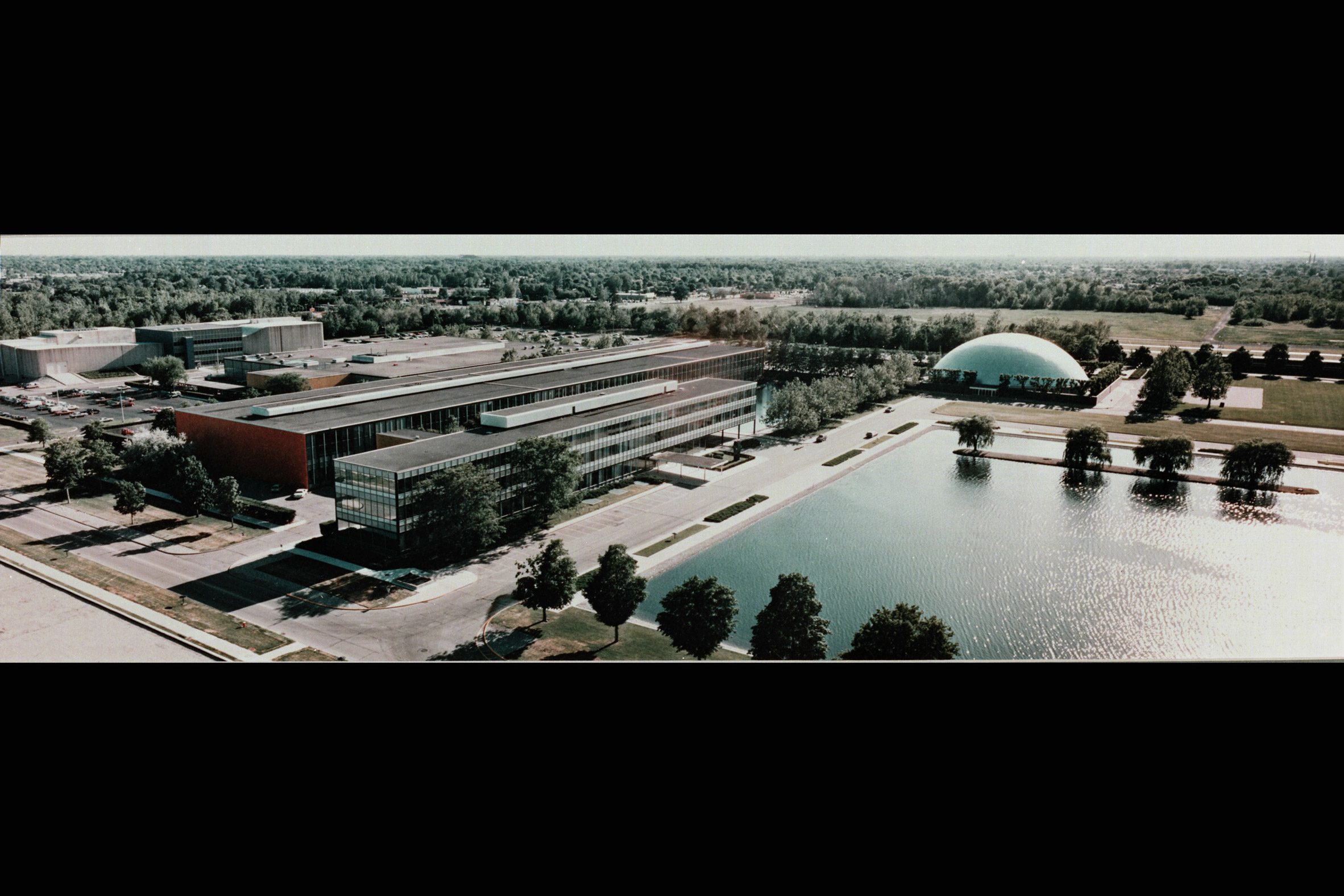 General Motors Technical Center, seen shortly after completion
