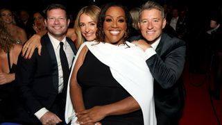 Dermot O'Leary, Cat Deeley, Alison Hammond and Ben Shephard poses for a pic during the NTAs 2024 at The O2 Arena on September 11, 2024