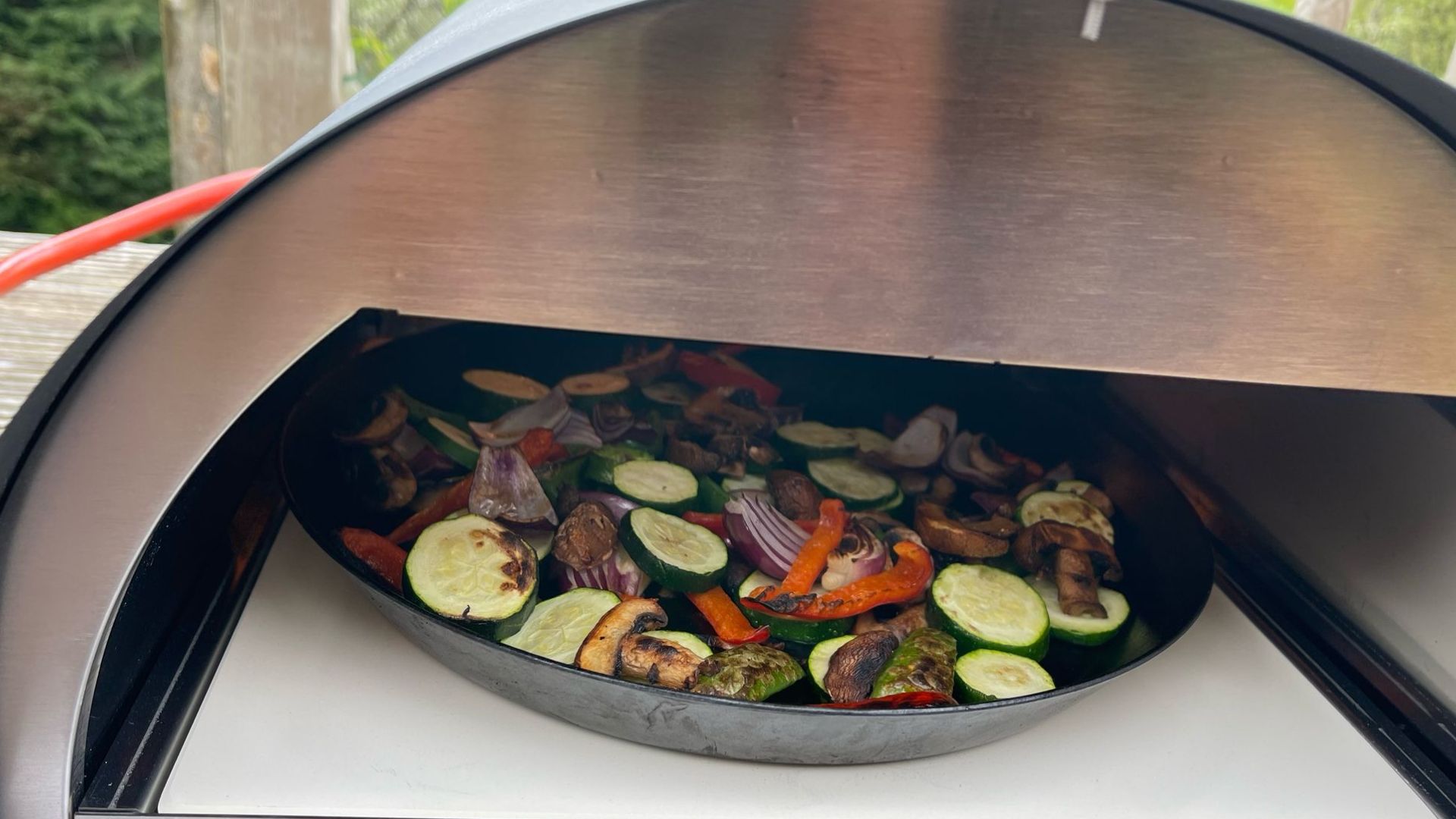 Roasted vegetables Woody Pizza Oven