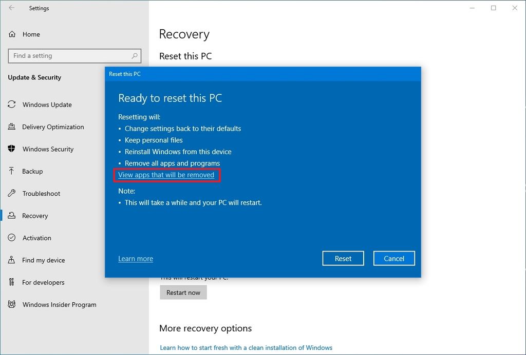 How to reset a Windows 10 PC to factory settings | Windows Central