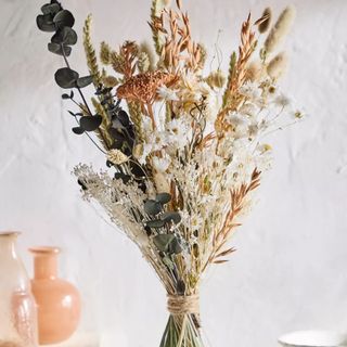 Dried Dutch Field Mix Bouquet, Coral (Small)