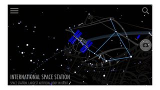 SkyView review: Image shows the ISS.
