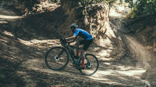 Basso Palta scything through the trails