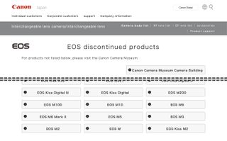 Canon EOS M camera line has been discontinued