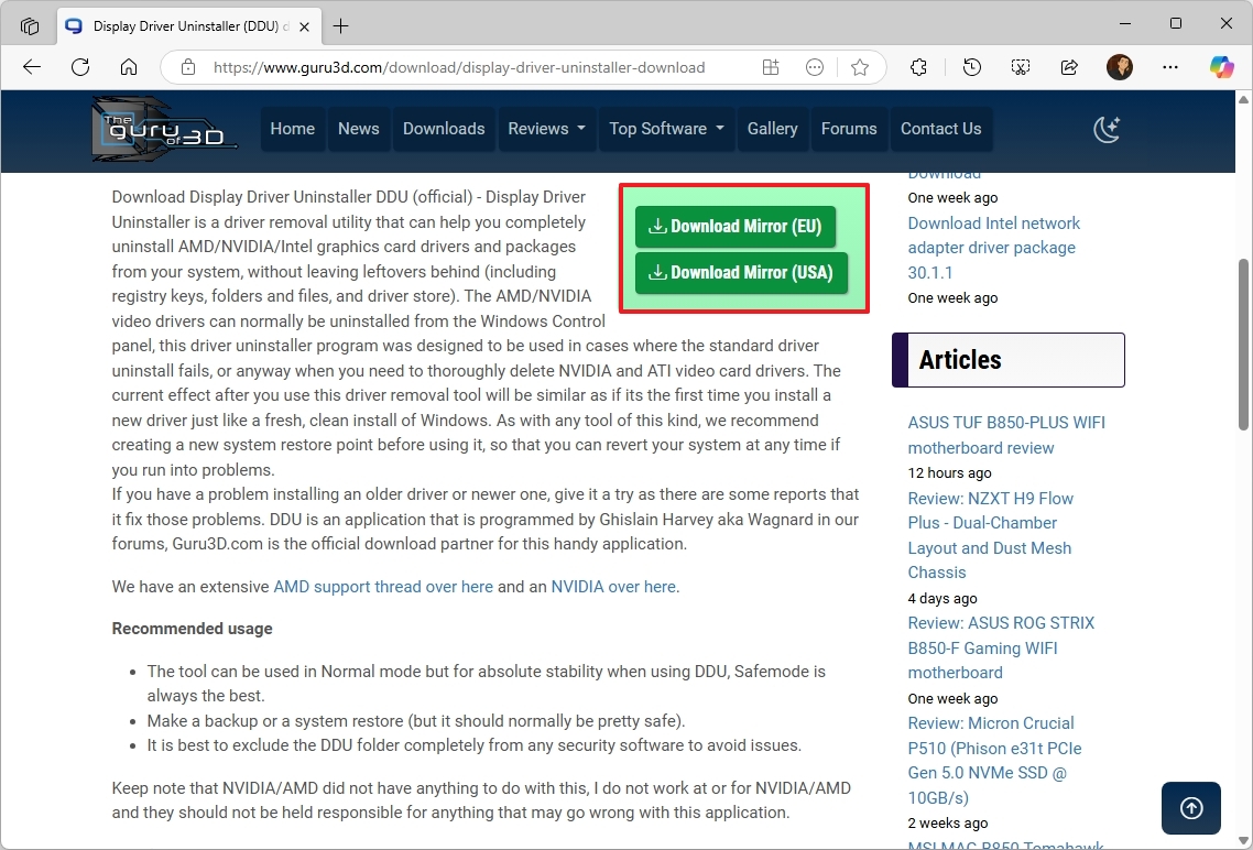DDU download