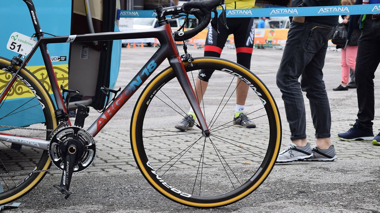Astana use wheels from French brand Corima
