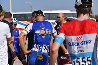 Tom Boonen rode back to the race hotel despite his injuries
