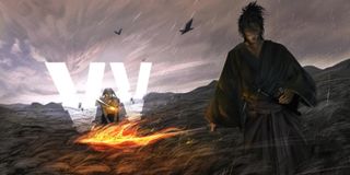 A Samurai walks across a rocky landscape in VV Ultimatum