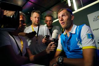 Lars Boom at Astana's pre-race press conference