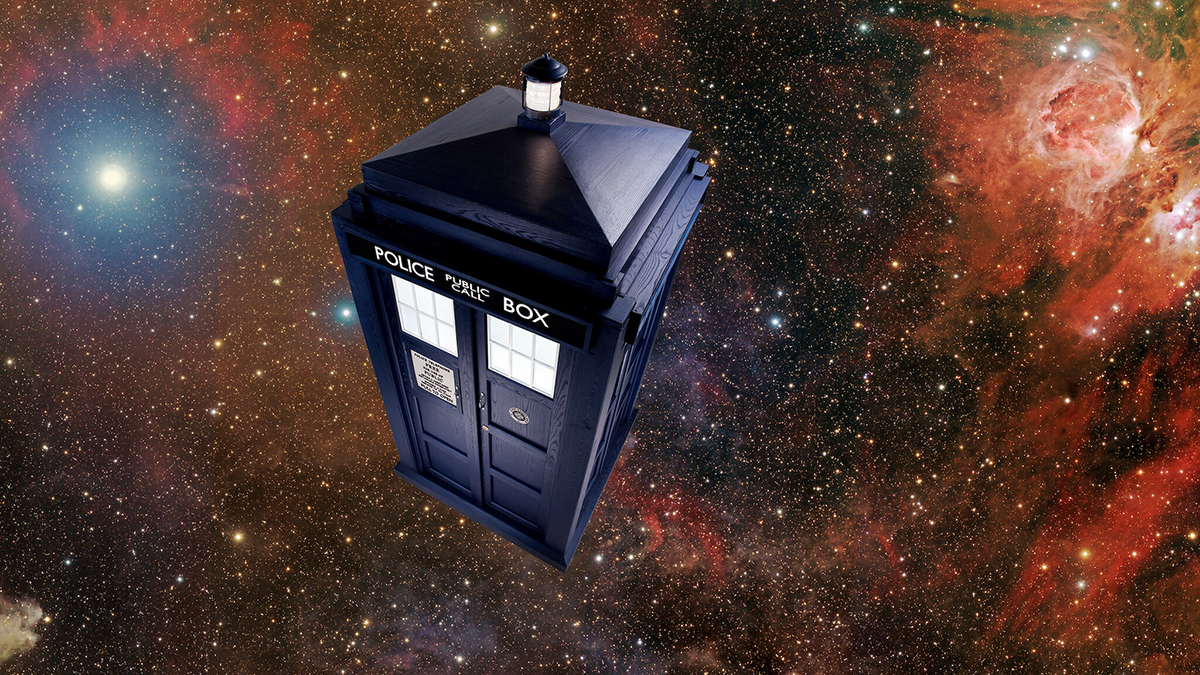 The TARDIS from Doctor Who
