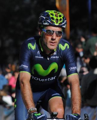 Pablo Lastras (Movistar) was the road captain today for his team and was key in building up a success which wasn't complete because of Bennett's speed.