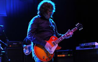 Gary Moore performs onstage at Shepherds Bush Empire on November 1, 2009 in London