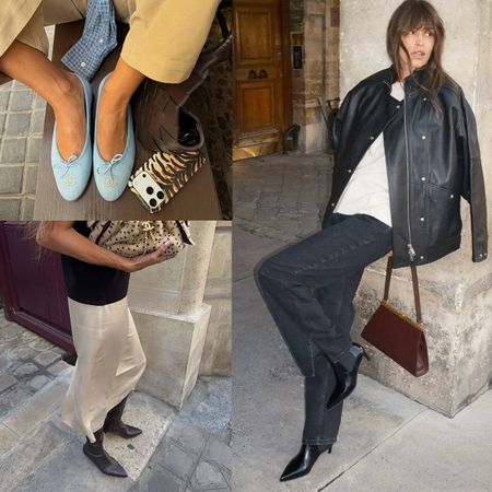 Women wearing ballet flats and boots