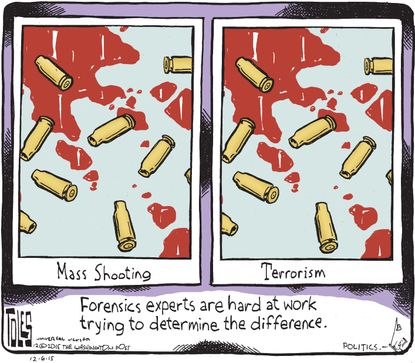 Editorial cartoon U.S. Mass Shooting Terrorism