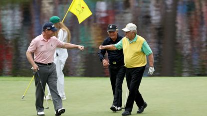 Jack Nicklaus will still hit the first tee shot of The Masters alongside Tom Watson and Gary Player, but will not play the Par-3 Contest again