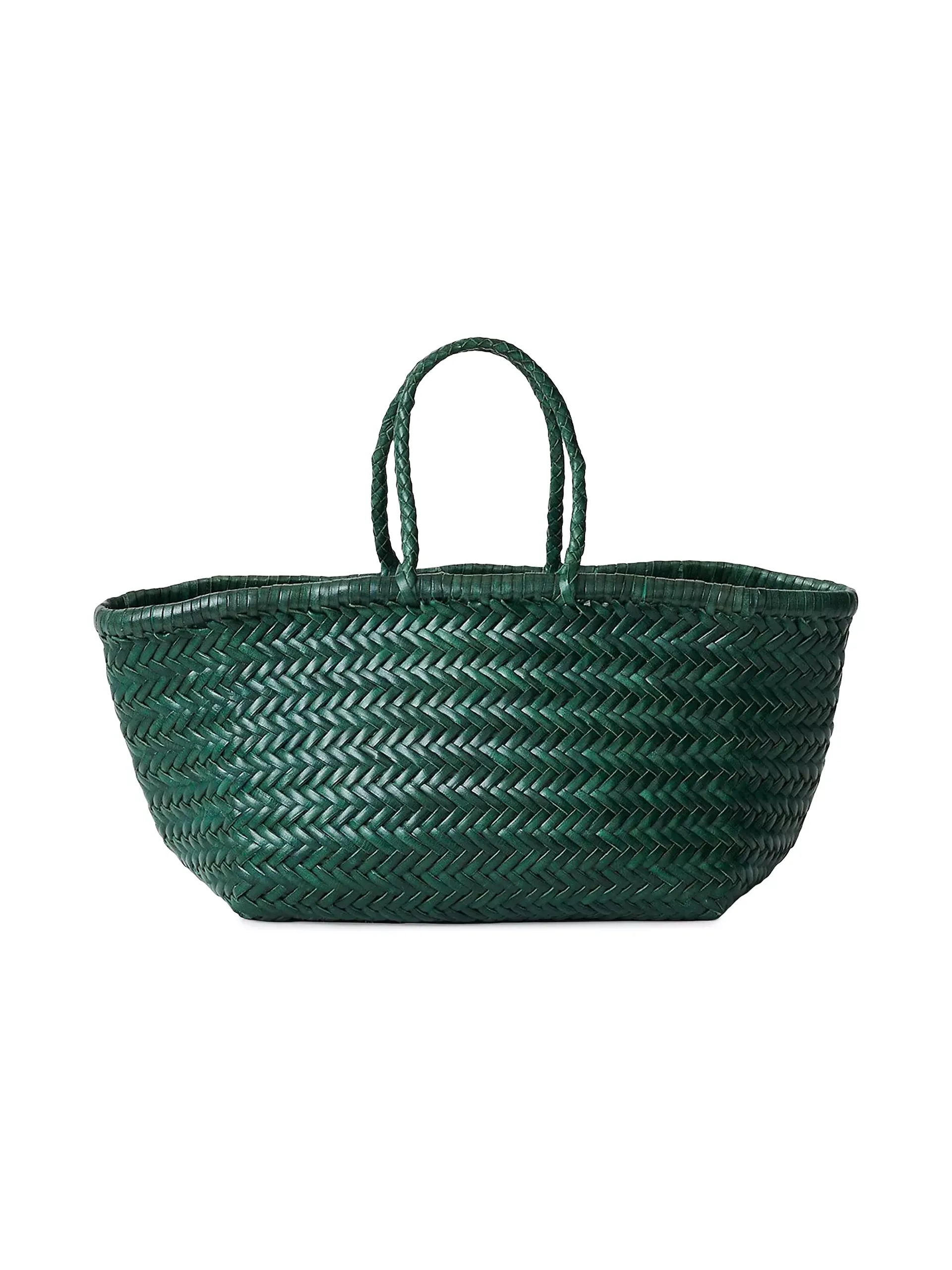 Small Triple Jump Leather Tote Bag